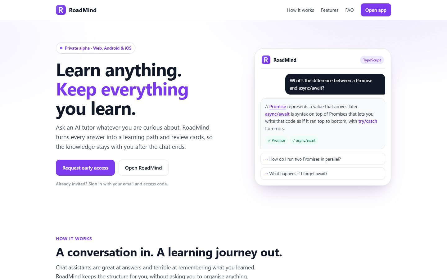 Learn anything. Keep everything you learn.
