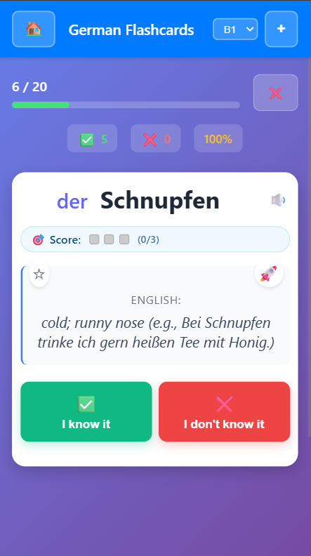 Memivo – Smart Flashcards screenshot